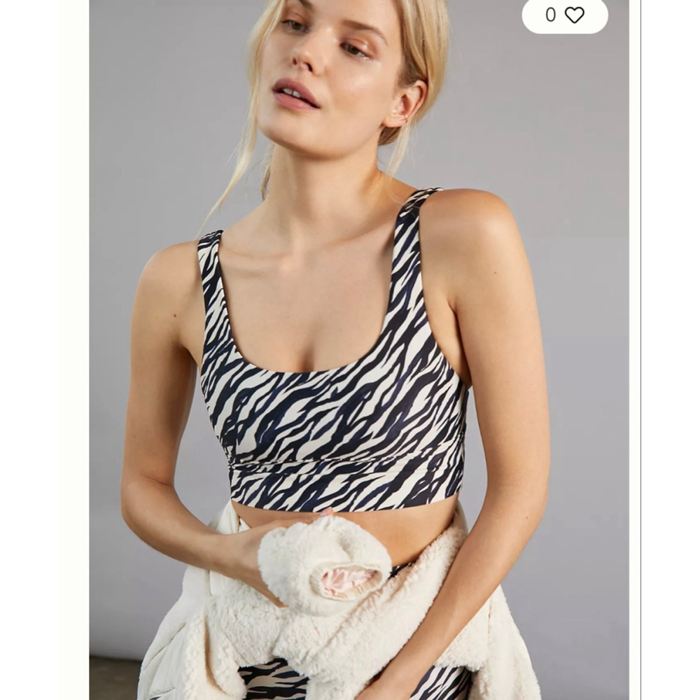 The Upside Nadiya Zebra Sports Bra- Size 4